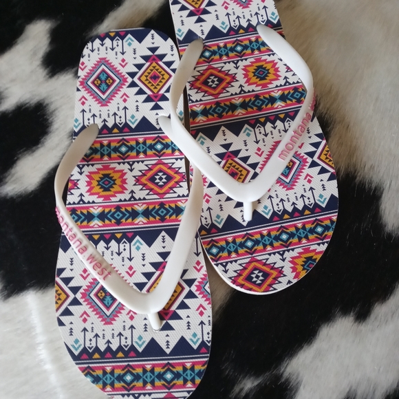 Aztec Flip Flops - Picture 2 of 2